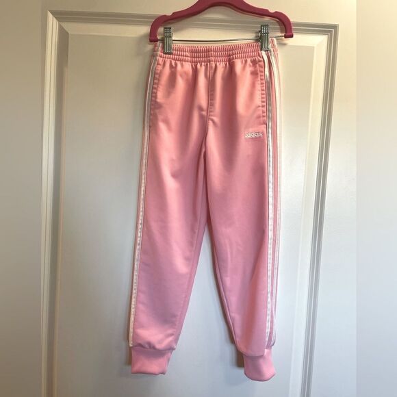 EUC Girls Adidas Jogger Track Pants Pink Sz. 6 - Picture 1 of 4